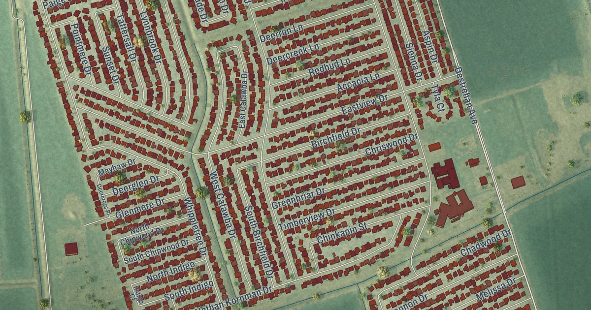 Map of Woodmere, Louisiana in 2026