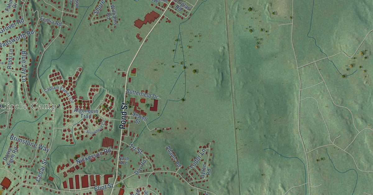 Detailed Map of Ashland, Massachusetts