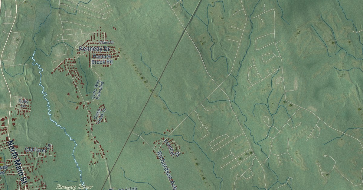 Detailed Map of Attleboro, Massachusetts