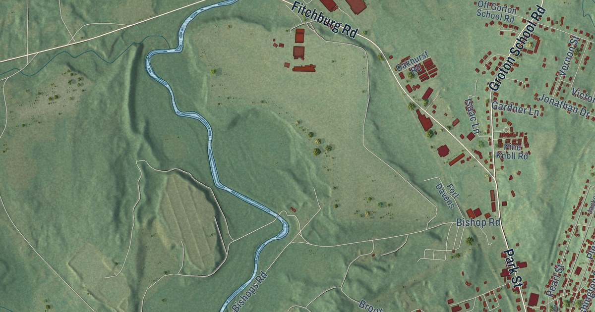 Detailed Map of Ayer, Massachusetts