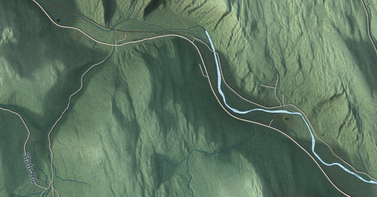 Detailed Map of Blandford, Massachusetts