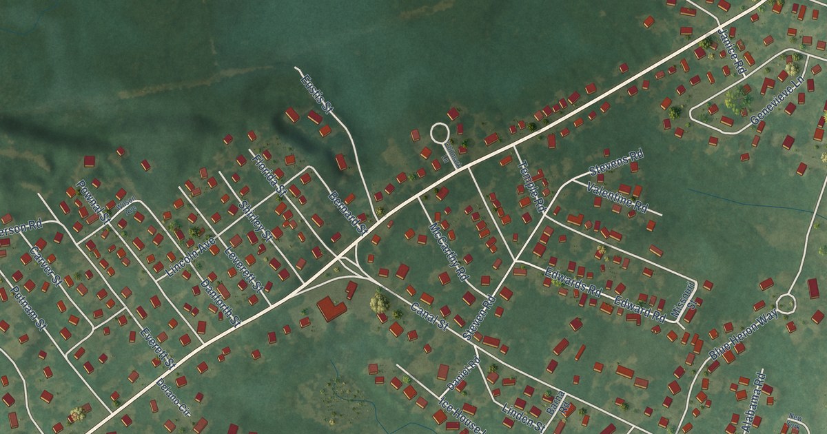 Map of Cedar Crest, Massachusetts in 2026
