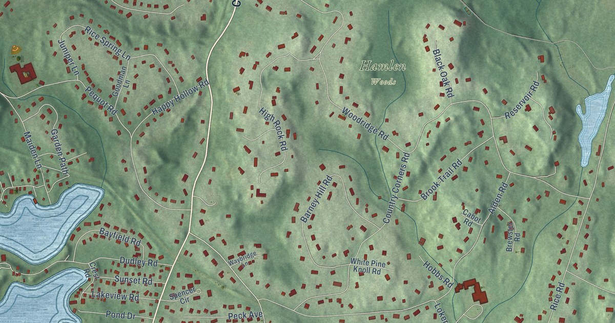 Map of Cochituate, Massachusetts in 2026