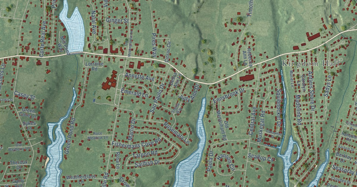 Map of East Falmouth, Massachusetts in 2026
