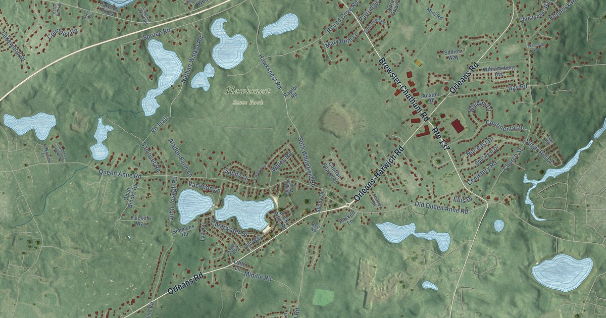 Map of East Harwich, Massachusetts in 2026