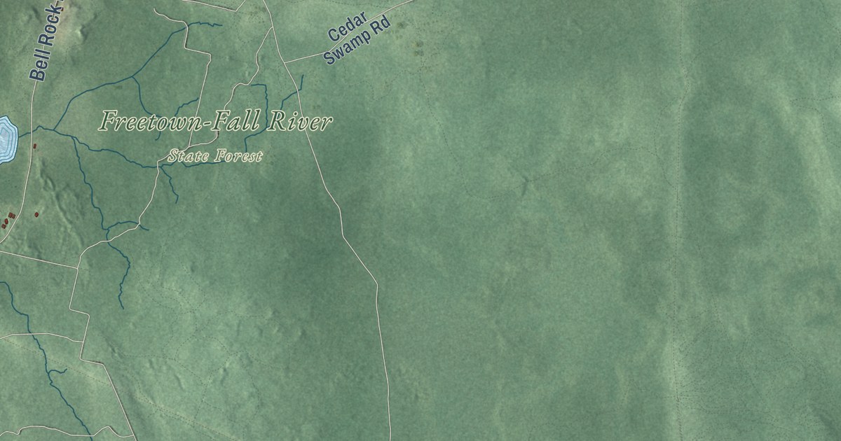 Detailed Map of Fall River, Massachusetts