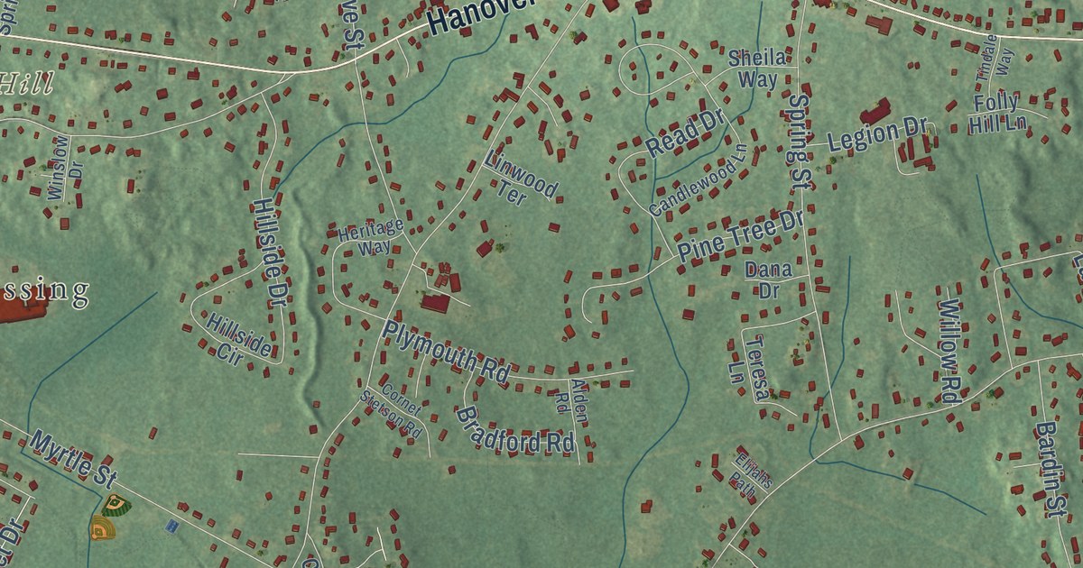 Detailed Map of Hanover, Massachusetts