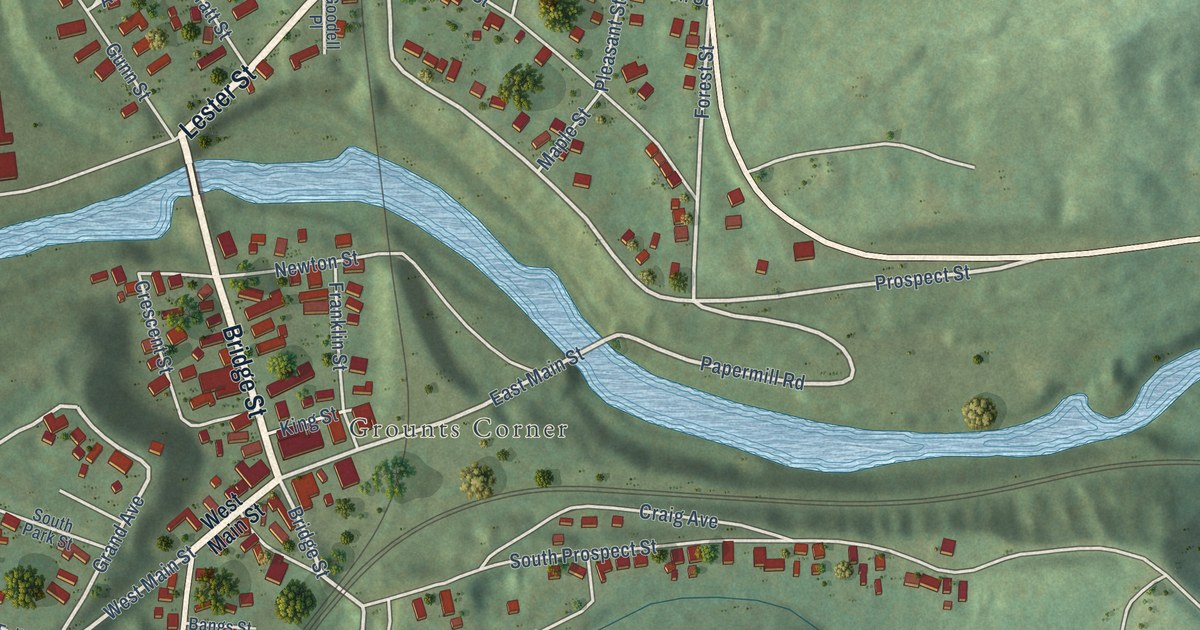 Map of Millers Falls, Massachusetts in 2026