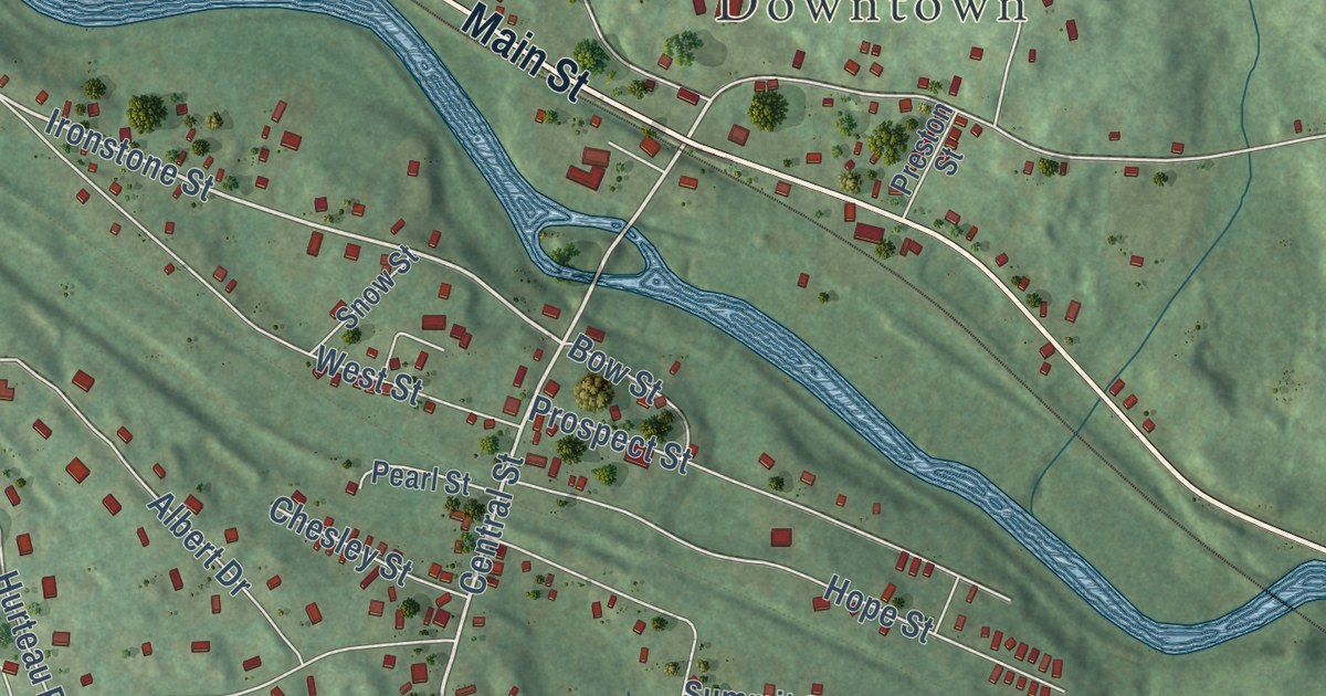 Detailed Map of Millville, Massachusetts