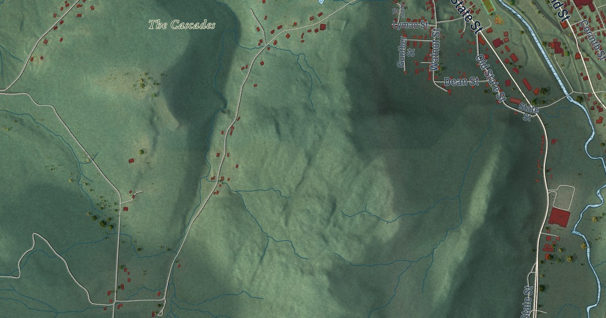 Detailed Map of North Adams, Massachusetts