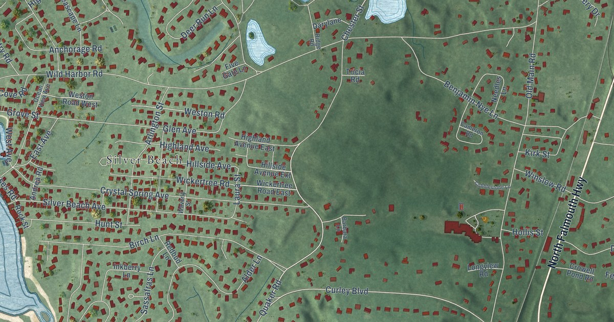 Map of North Falmouth, Massachusetts in 2026