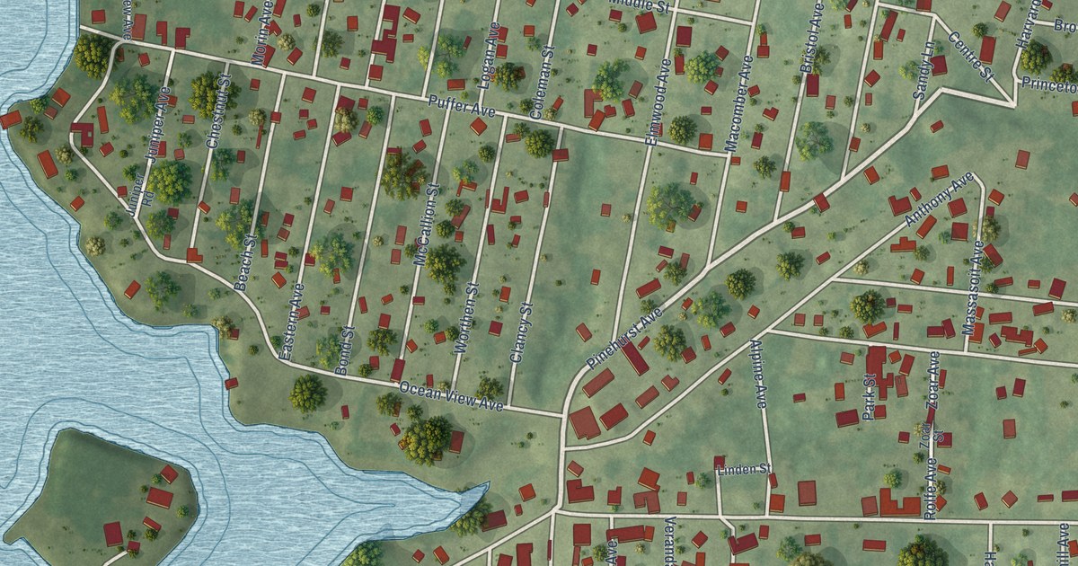 Map of Ocean Grove, Massachusetts in 2026