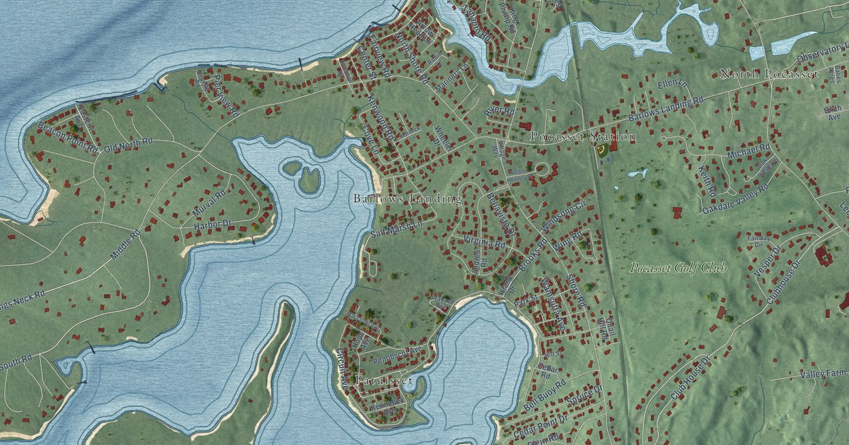 Map of Pocasset, Massachusetts in 2026