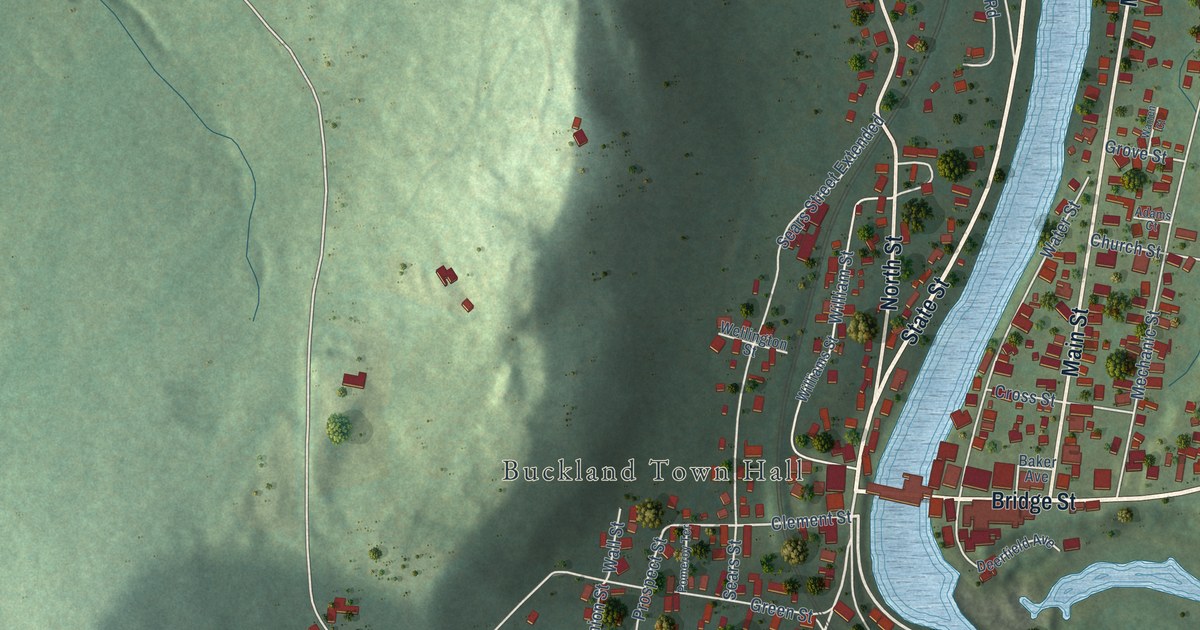 Map of Shelburne Falls, Massachusetts in 2026