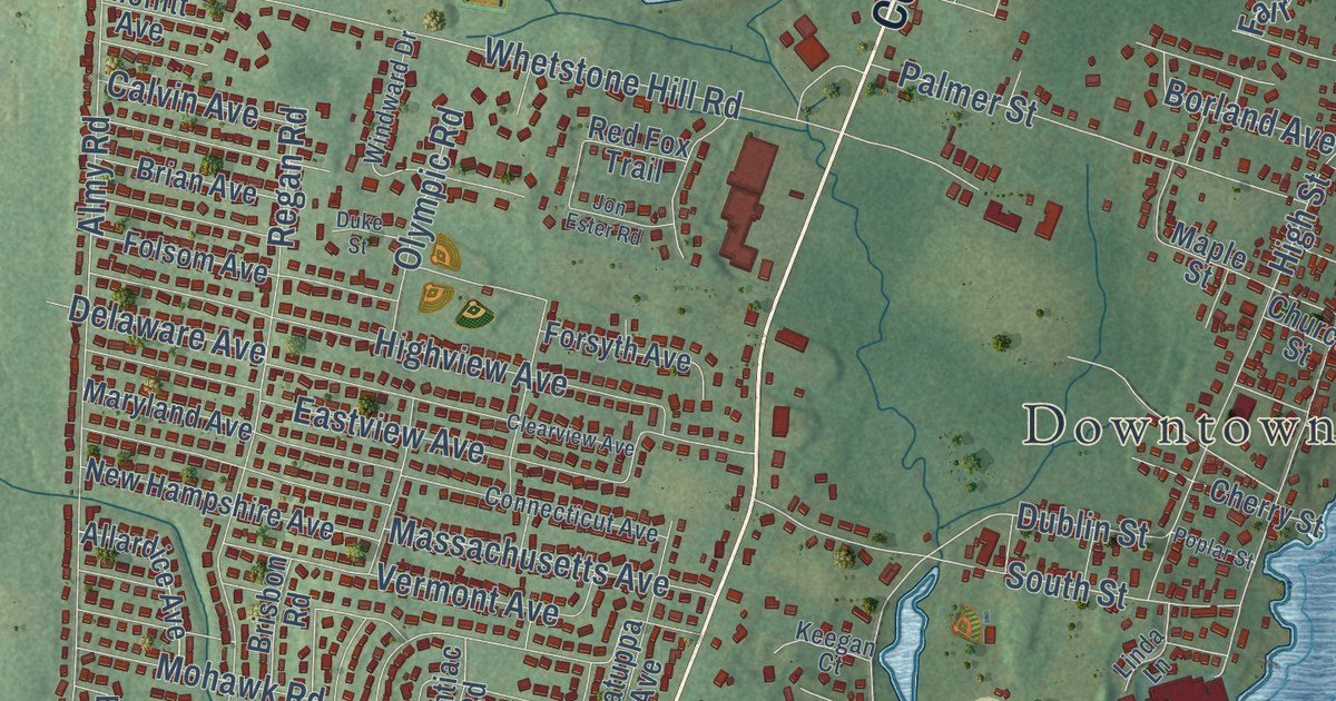 Detailed Map of Somerset, Massachusetts