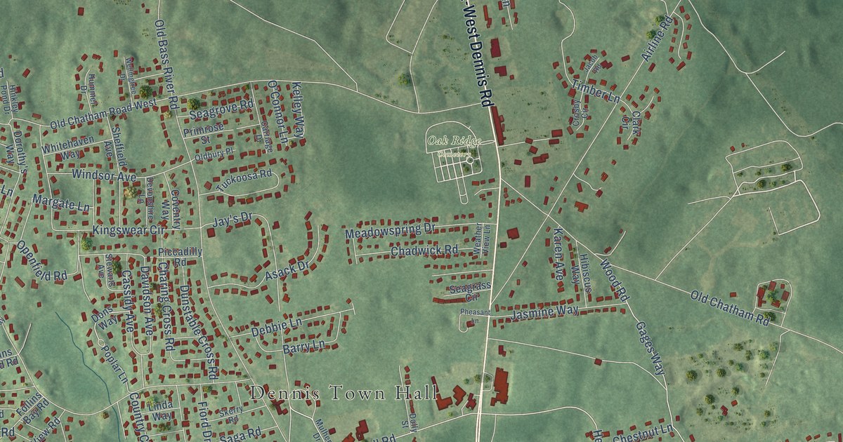 Map of South Dennis, Massachusetts in 2026