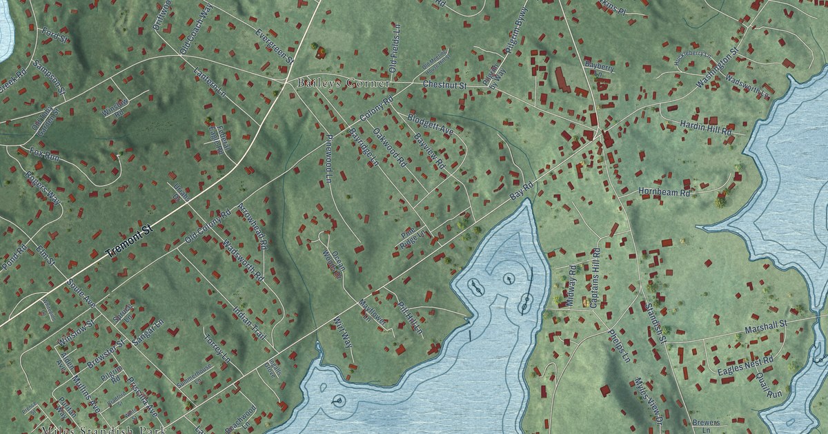 Map of South Duxbury, Massachusetts in 2026