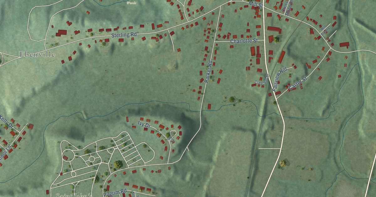 Map of South Lancaster, Massachusetts in 2026