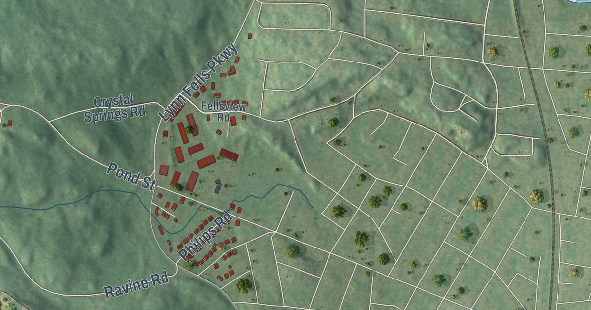 Detailed Map of Stoneham, Massachusetts