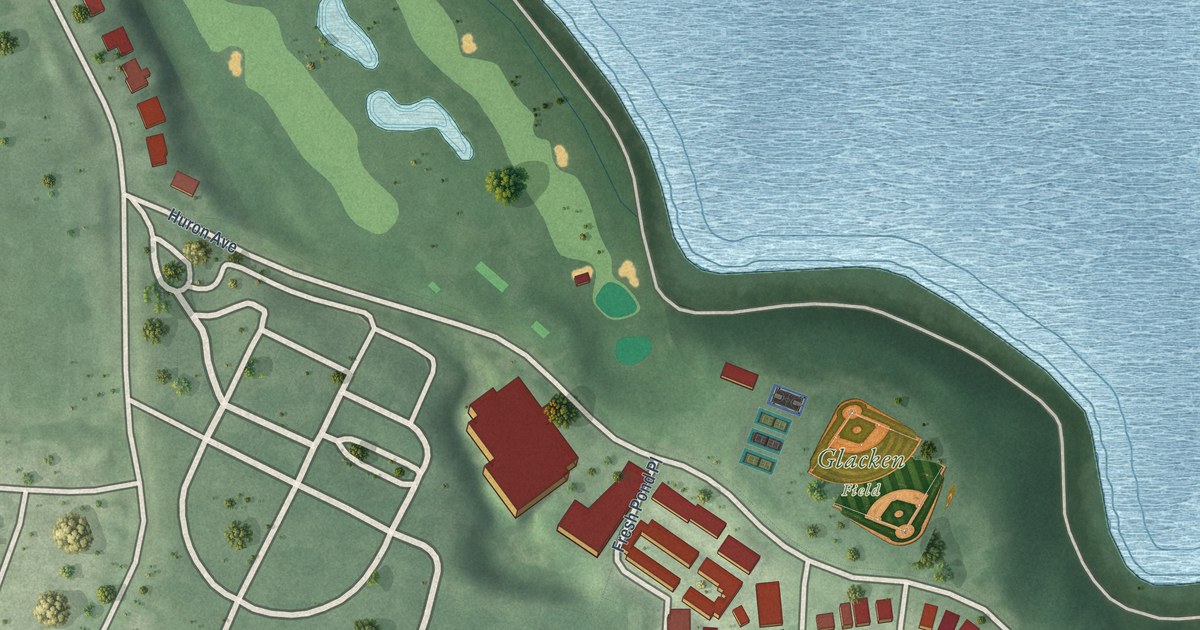 Detailed Map of Strawberry Hill, Massachusetts