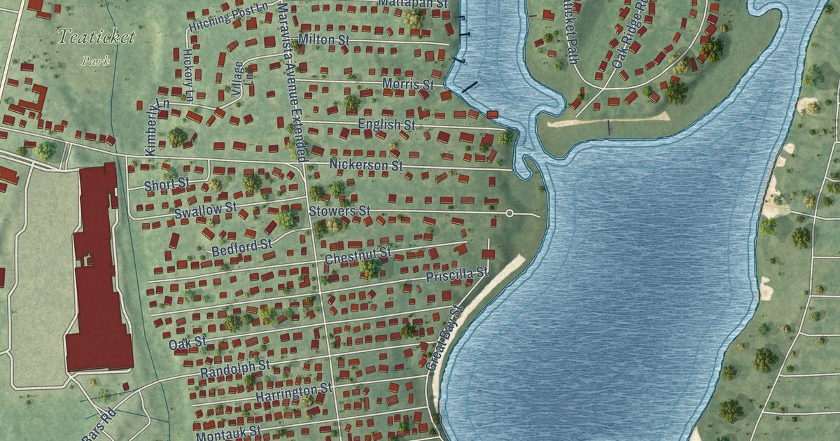 Map of Teaticket, Massachusetts in 2026