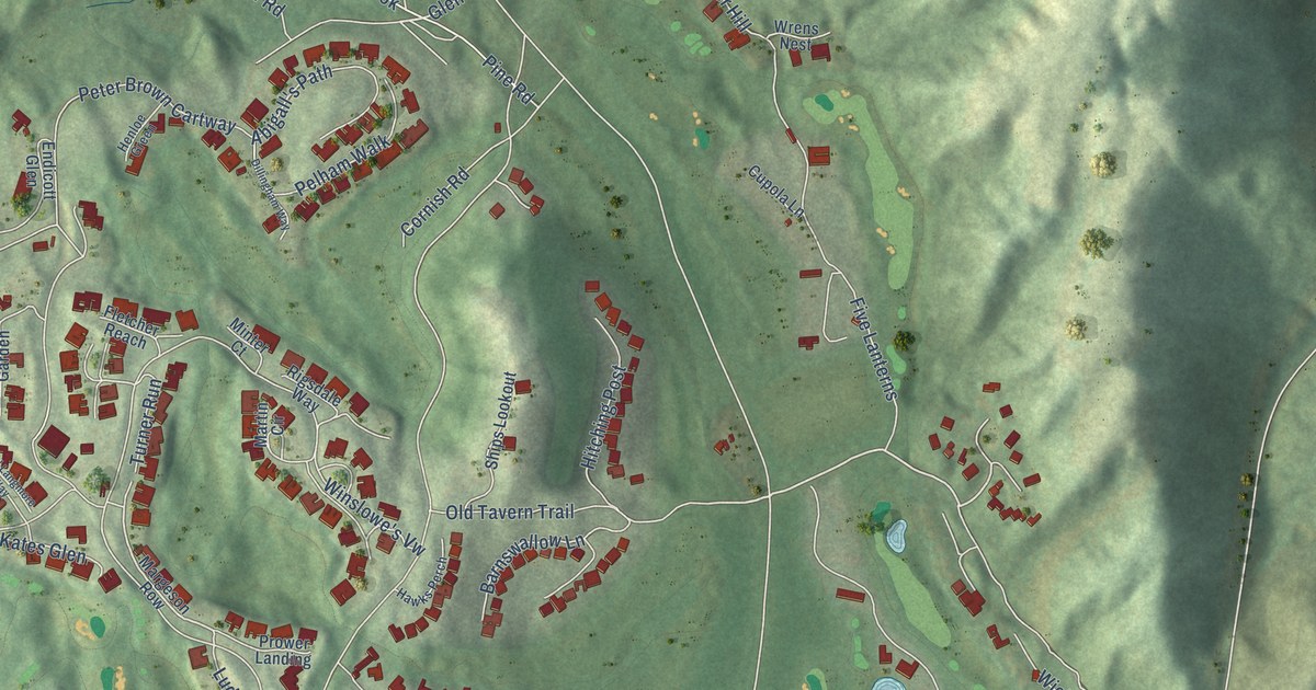 Map of The Pinehills, Massachusetts in 2026