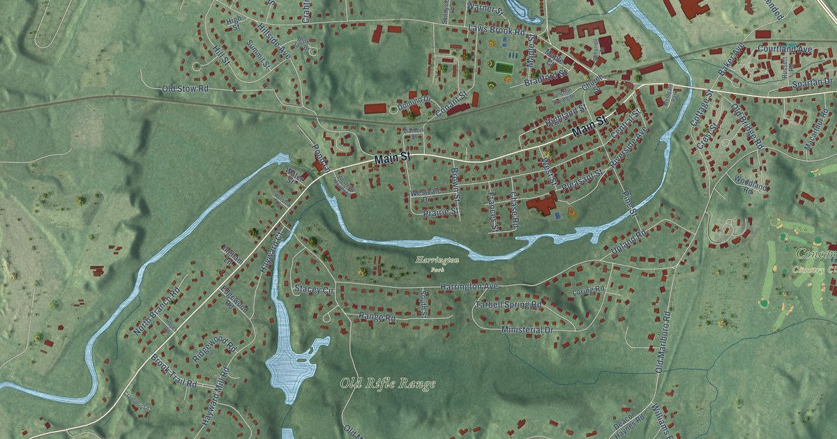 Map of West Concord, Massachusetts in 2026