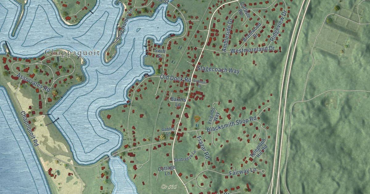 Map of West Falmouth, Massachusetts in 2026