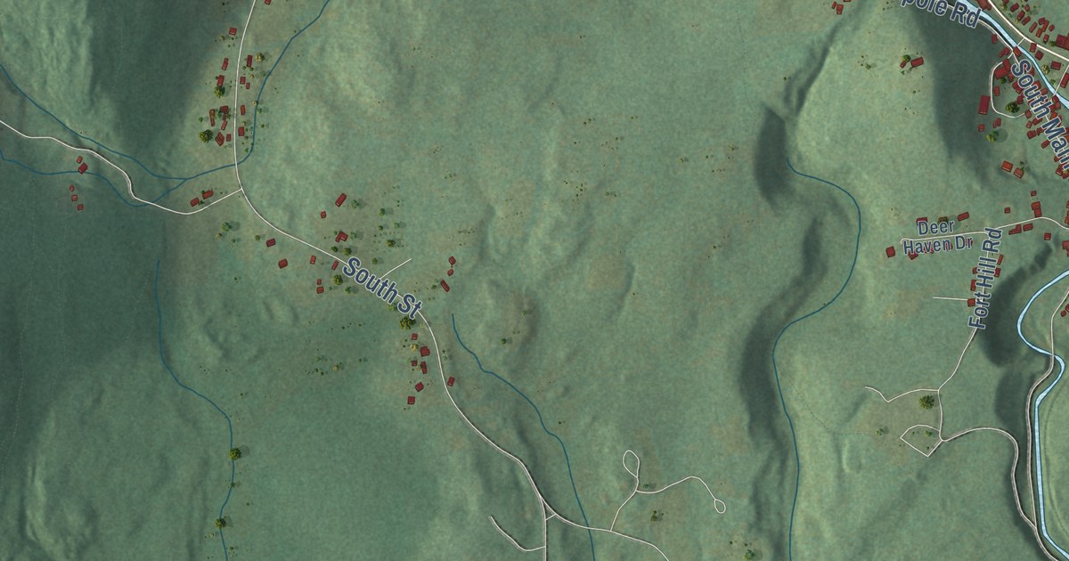 Detailed Map of Williamsburg, Massachusetts