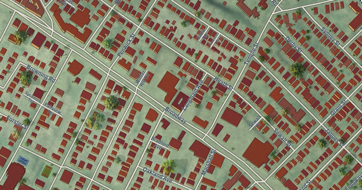 Detailed Map of Winter Hill, Massachusetts