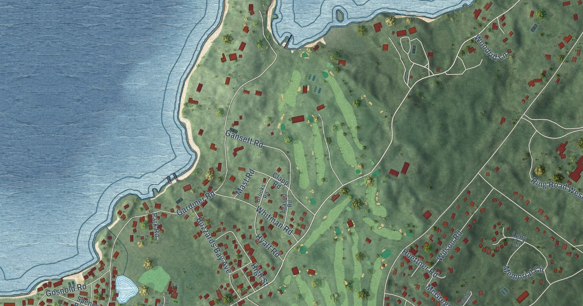 Map of Woods Hole, Massachusetts in 2026