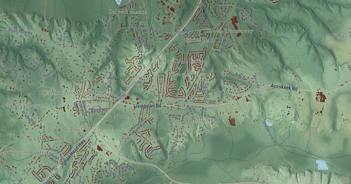Map of Accokeek, Maryland in 2026