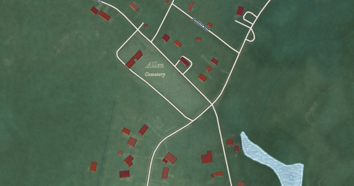 Map of Allen, Maryland in 2026