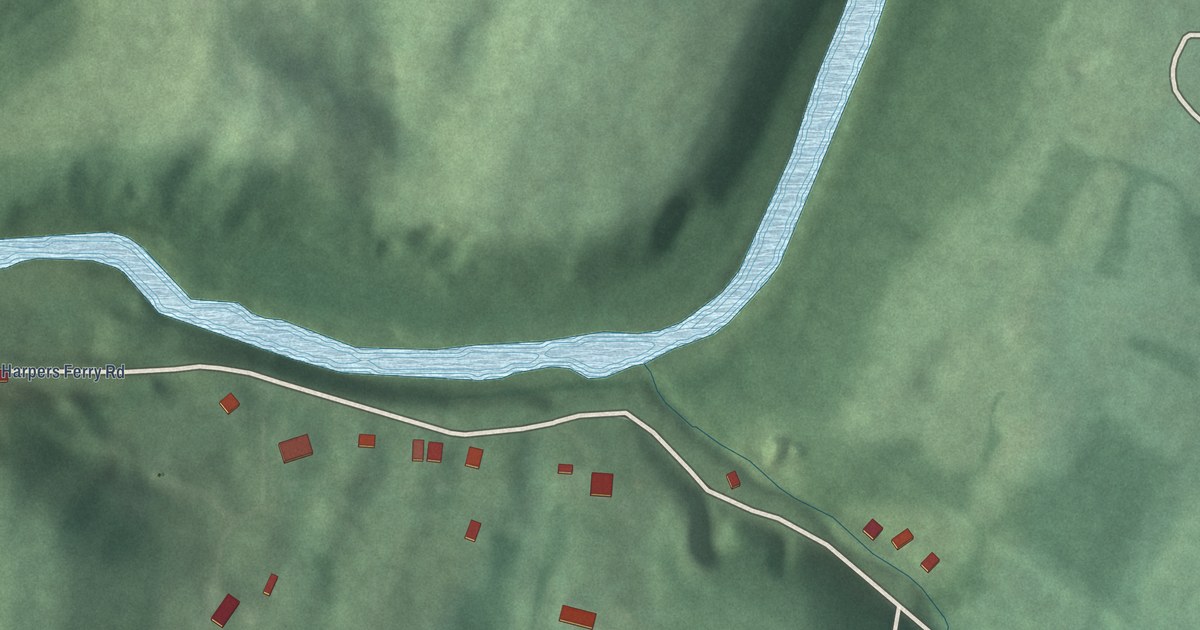 Map of Antietam, Maryland in 2026