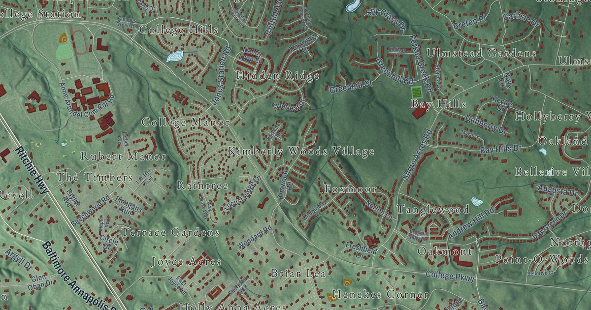 Map of Arnold, Maryland in 2026