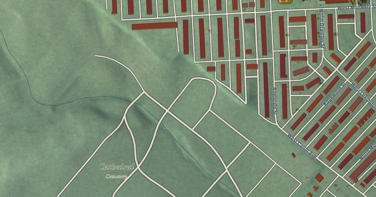 Map of Allendale, Baltimore, Maryland in 2026