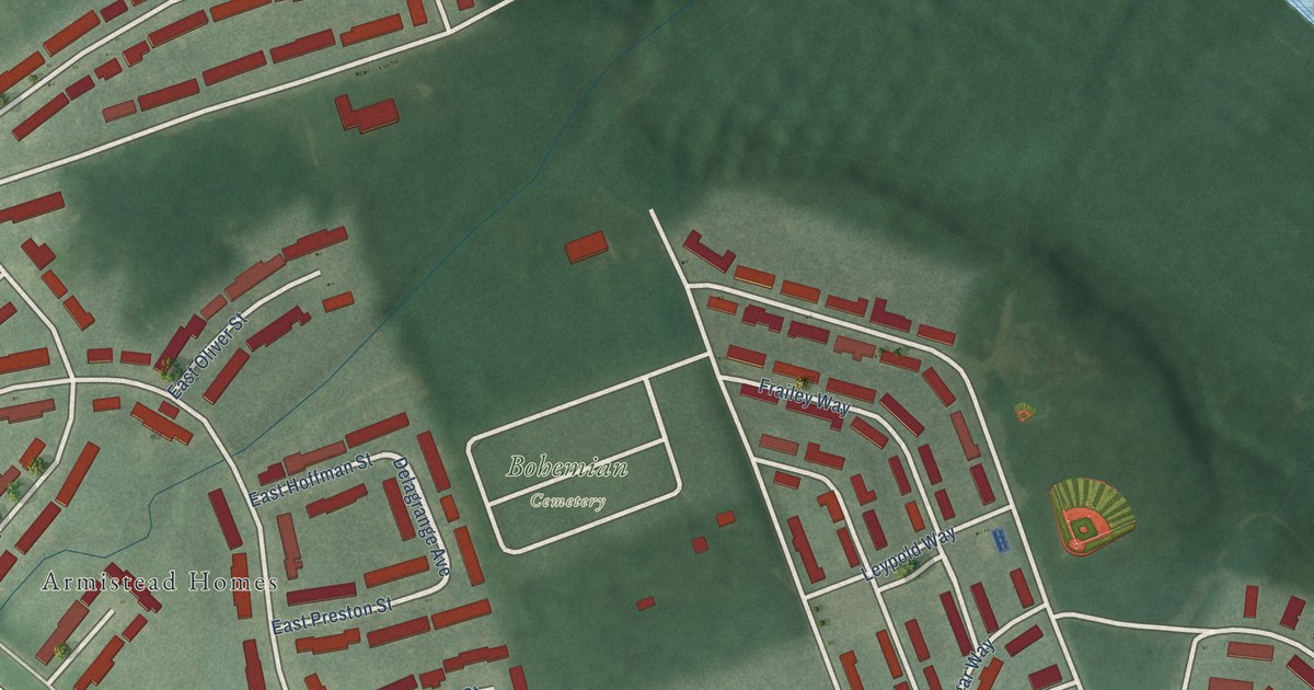 Map of Armistead Gardens, Baltimore, Maryland in 2026