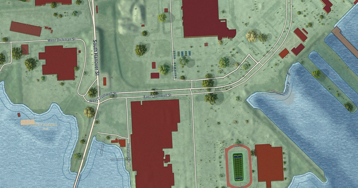 Map of Baltimore Peninsula, Baltimore, Maryland in 2026