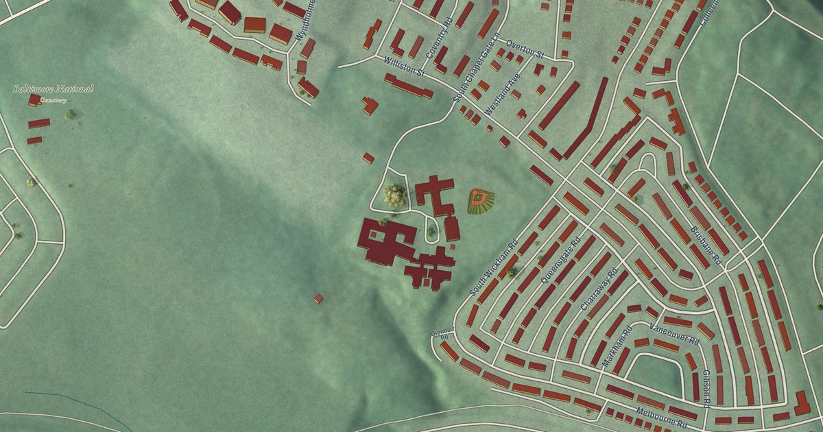 Map of Beechfield, Baltimore, Maryland in 2026