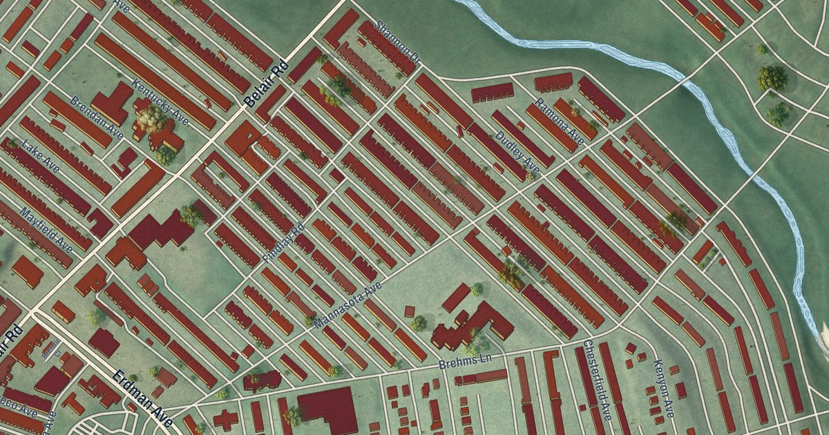 Map of Belair-Edison, Baltimore, Maryland in 2026