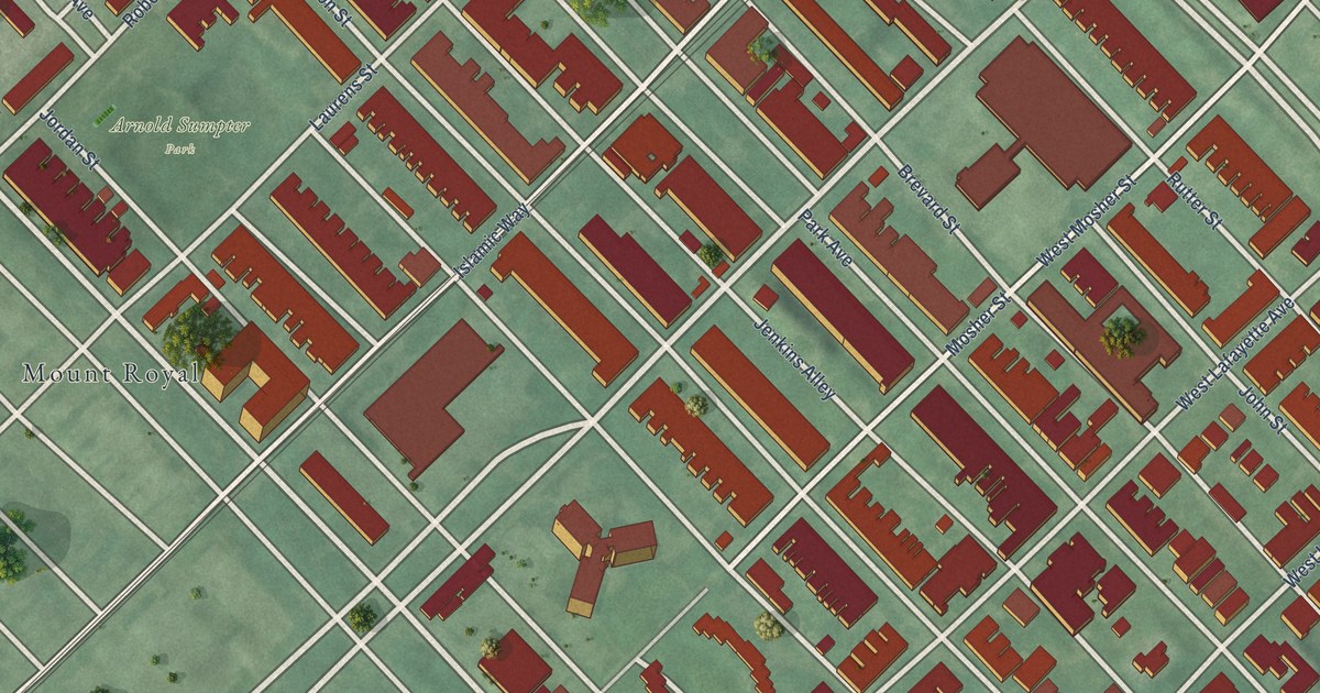 Map of Bolton Hill, Baltimore, Maryland in 2026