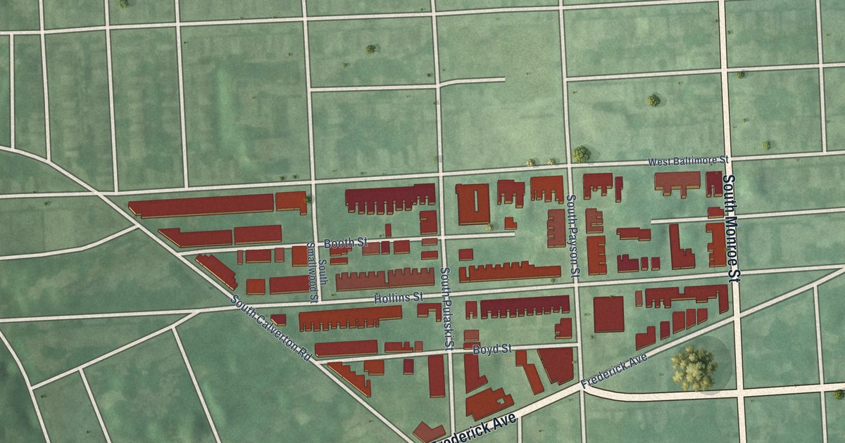 Map of Boyd-Booth, Baltimore, Maryland in 2026