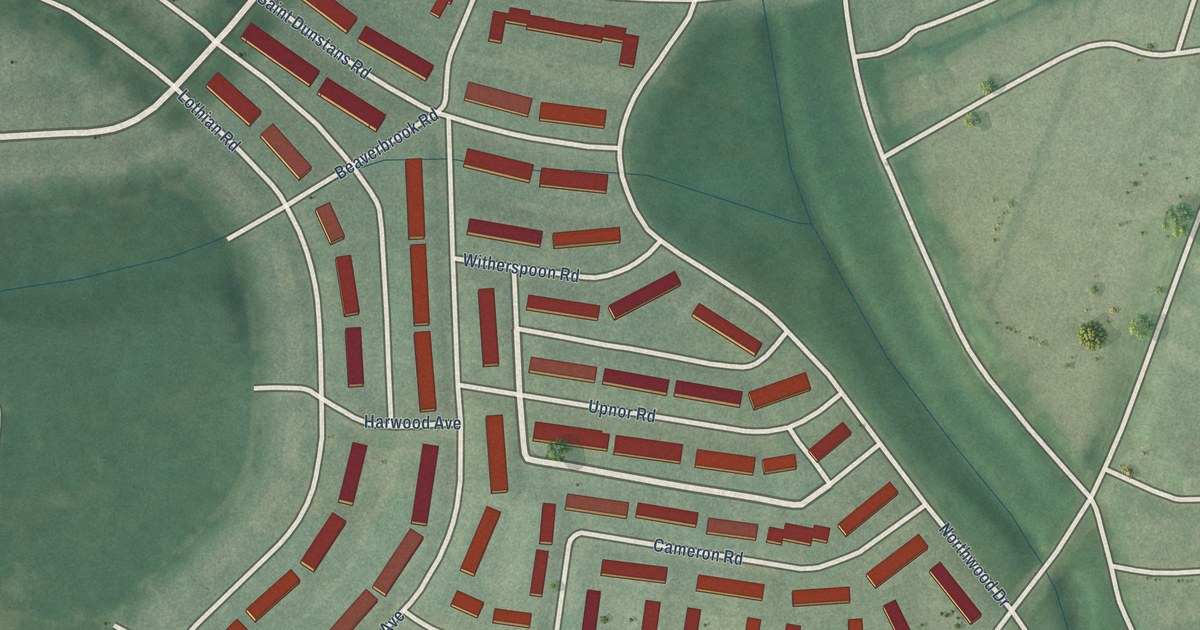 Map of Cameron Village, Baltimore, Maryland in 2026