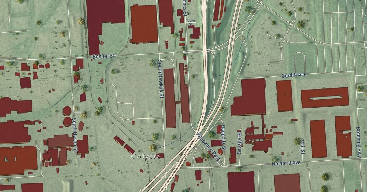Map of Canton Industrial Area, Baltimore, Maryland in 2026