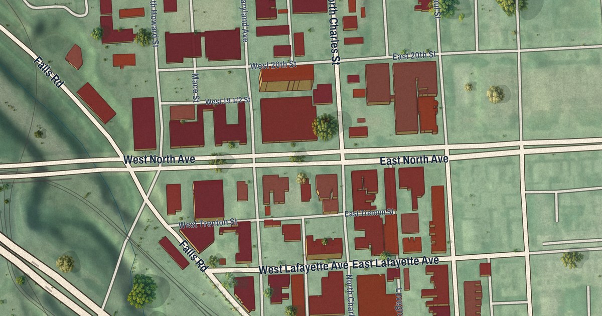 Map of Charles North, Baltimore, Maryland in 2026