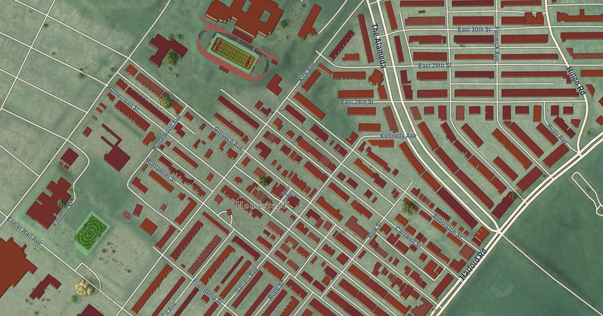 Map of Coldstream Homestead Montebello, Baltimore, Maryland in 2026