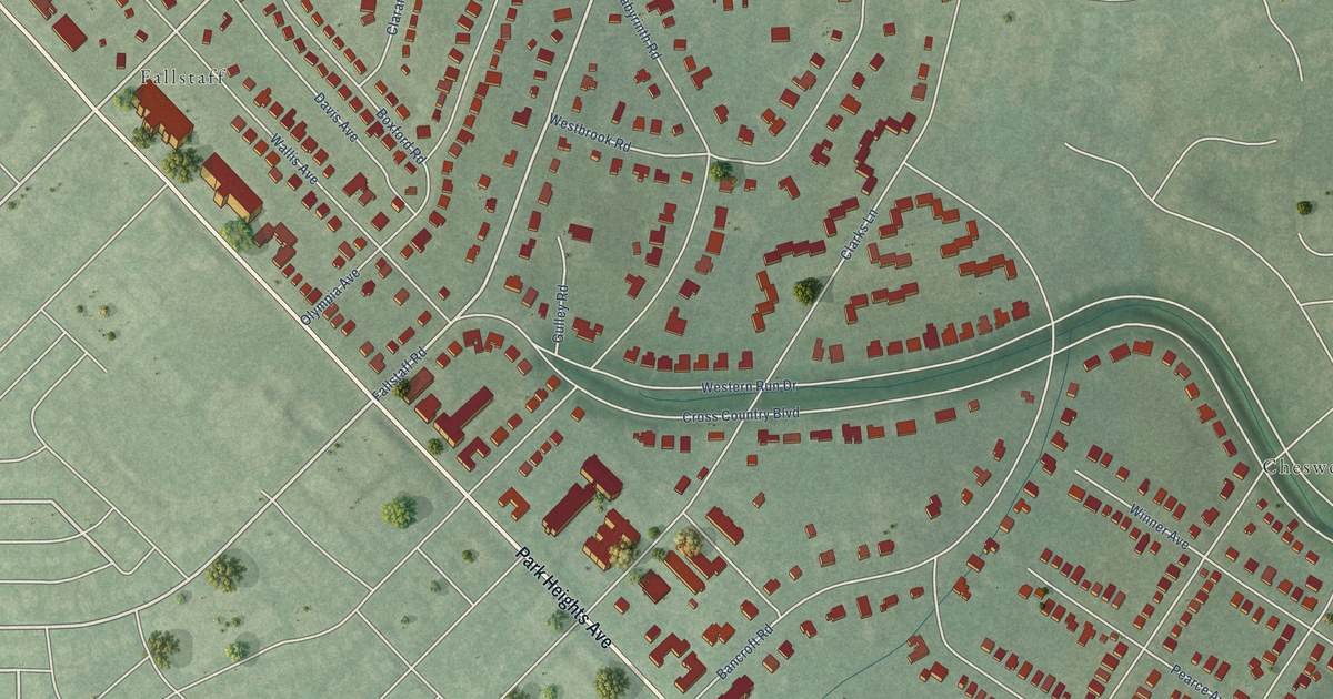 Map of Cross Country, Baltimore, Maryland in 2026