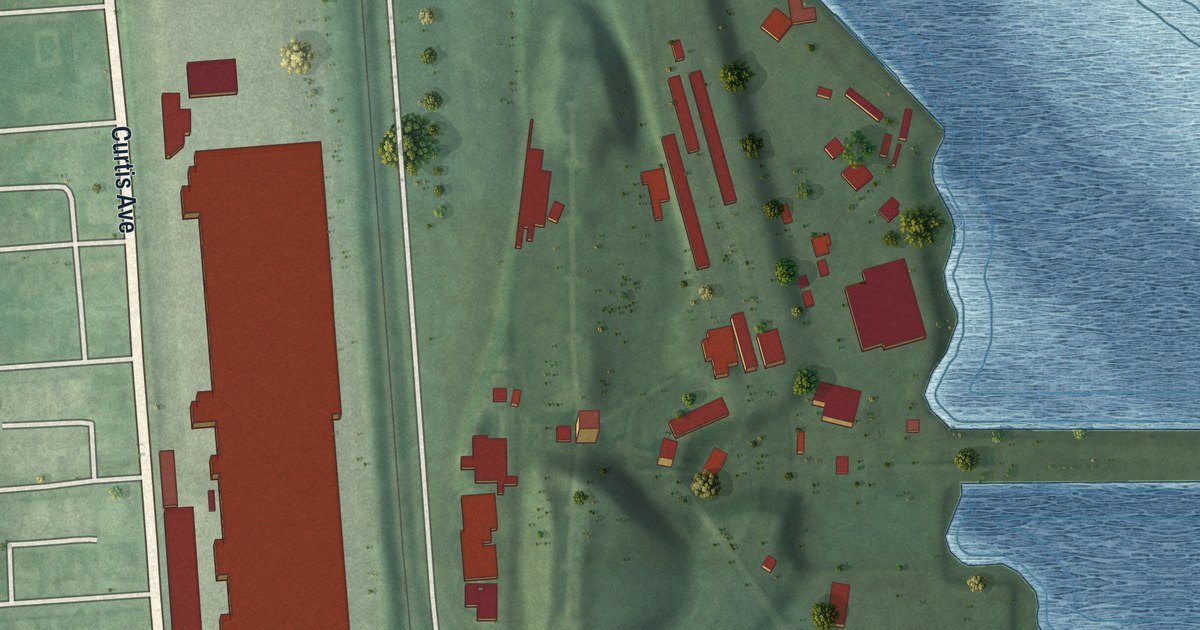 Map of Curtis Bay Industrial Area, Baltimore, Maryland in 2026