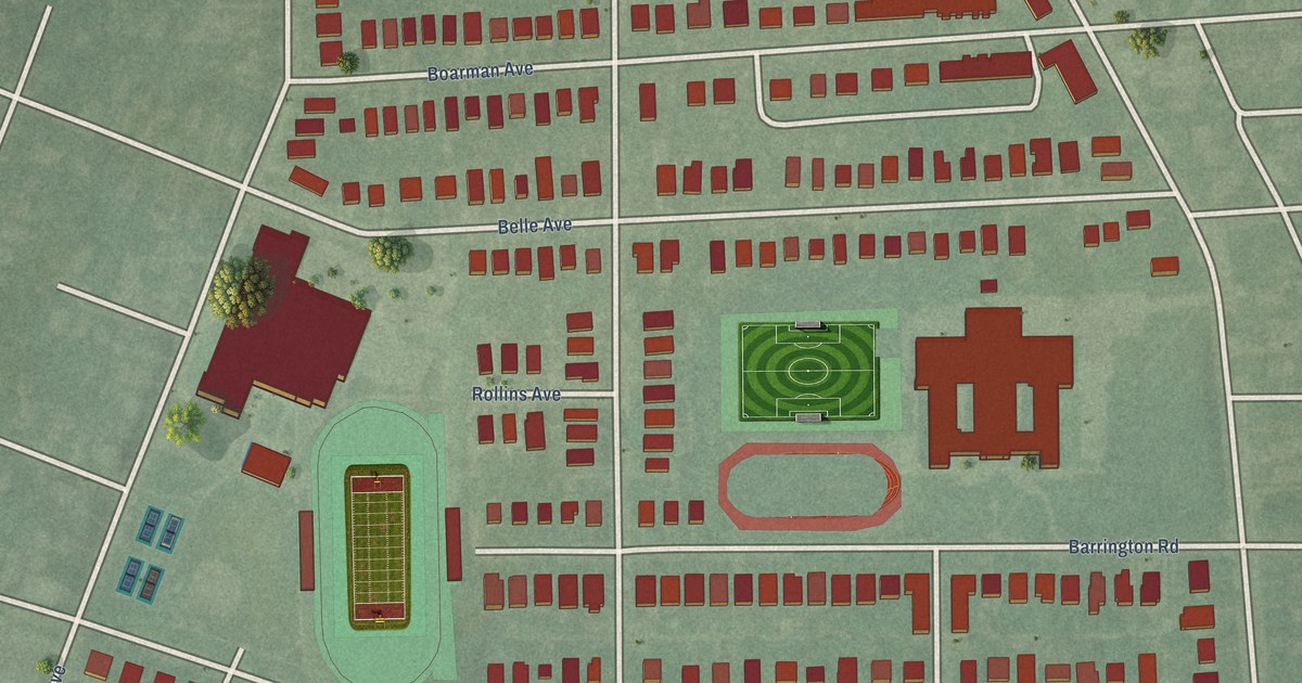 Map of Dorchester, Baltimore, Maryland in 2026