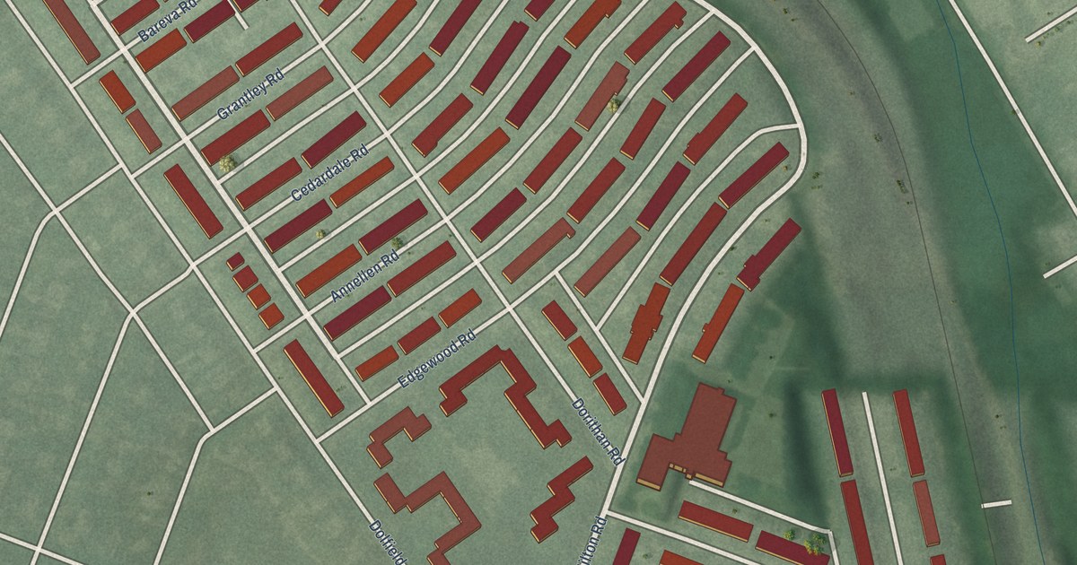 Map of East Arlington, Baltimore, Maryland in 2026
